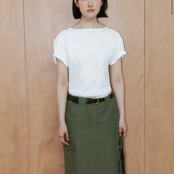 [BUNJANG] The Aperture Waffle Half Sleeve Top / 디애퍼처 와플 하프 슬리브 탑