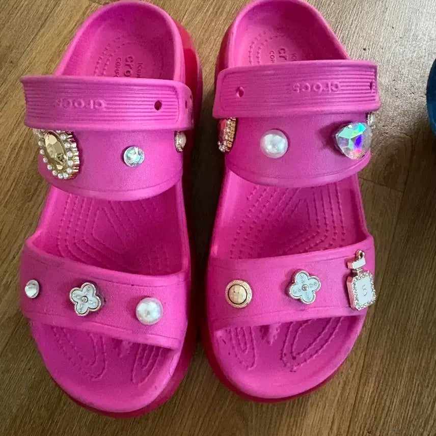 [BUNJANG] Crocs Mega Crush Clog Juice W7 Pink / 크록스 메가크러시 쥬스 W7