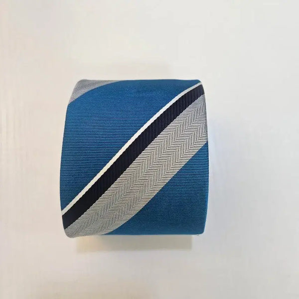 [BUNJANG] ZIOZIA Blue Stripe Necktie / 지오지아 블루 스트라이프 넥타이