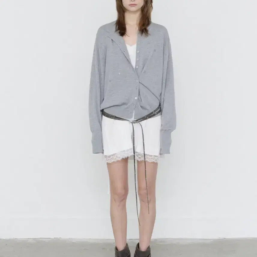 [BUNJANG] 32 Degrees Button Cardigan Grey / 쓰리투에이티 버튼 가디건