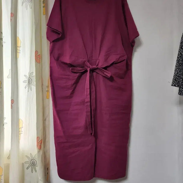 [BUNJANG] GGPX Linen Ribbon Long Dress / GGPX. 린넨리본 롱 원피스 88-165