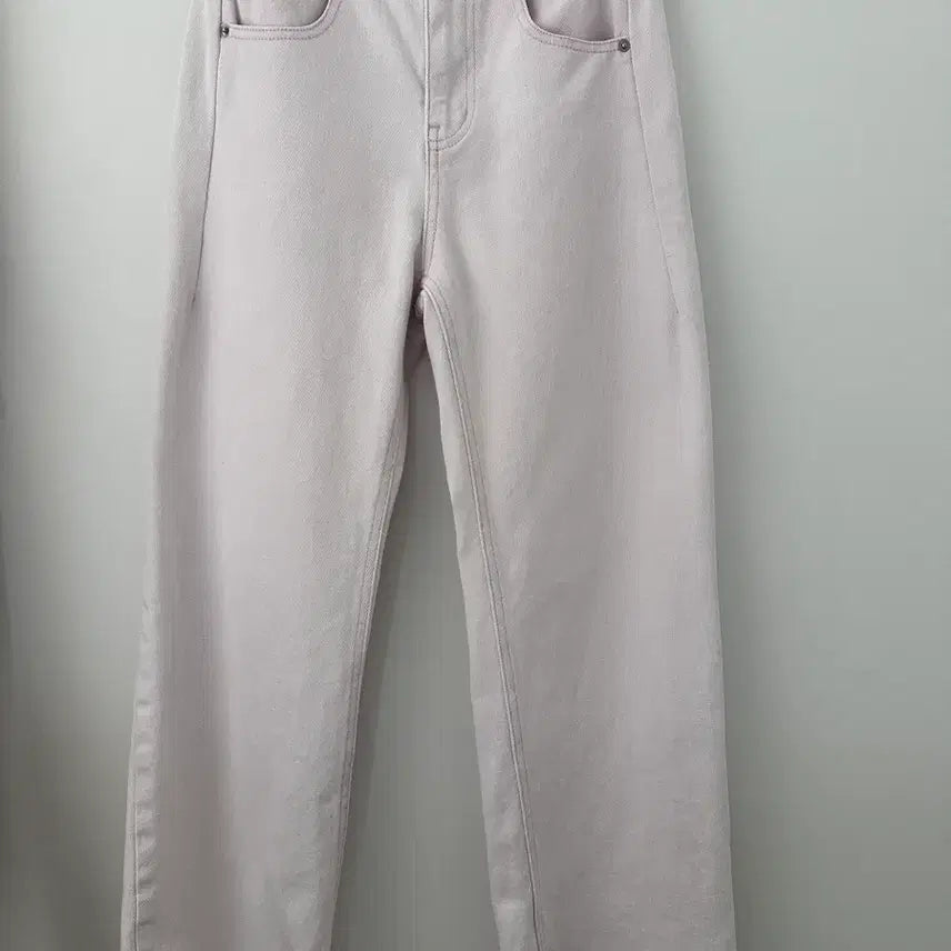 [BUNJANG] KUHO PLUS Pink Stitch Cotton Pants / 1]구호플러스 핑크 스티치 코튼 팬츠