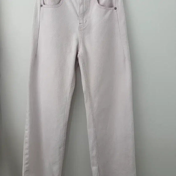 [BUNJANG] KUHO PLUS Pink Stitch Cotton Pants / 1]구호플러스 핑크 스티치 코튼 팬츠