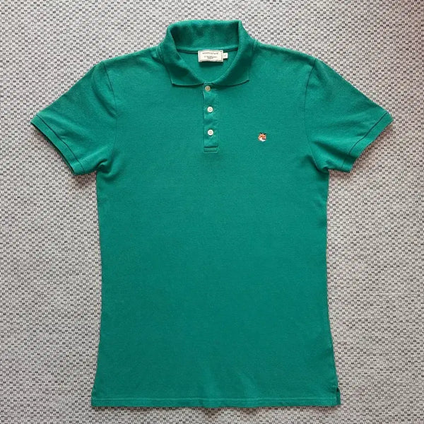 [BUNJANG] Maison Kitsuné Fox Head Polo T-Shirt (Size S) / [95(S)] 메종키츠네 폭스 헤드 카라티셔츠 pk티셔츠