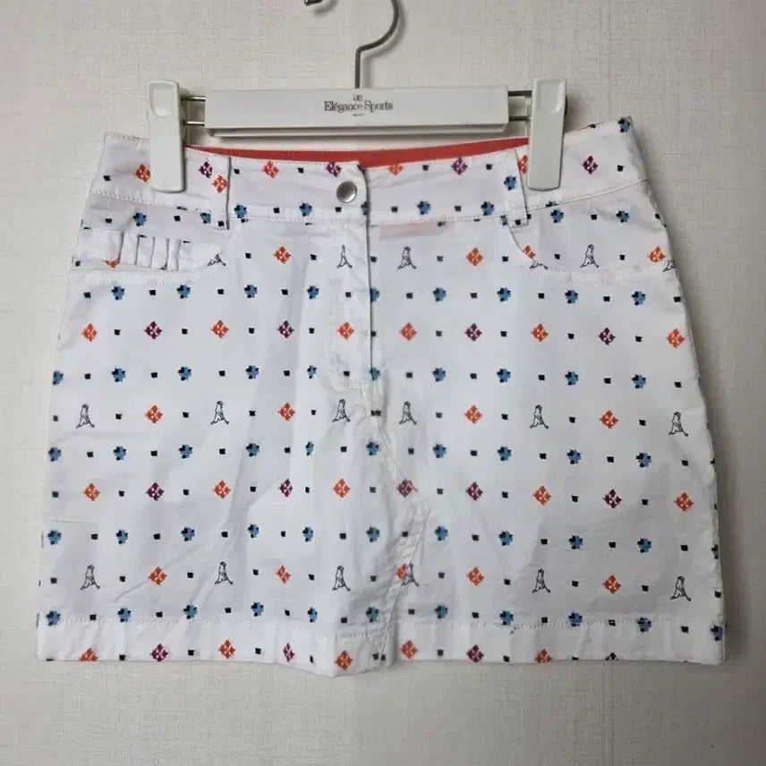 [BUNJANG] Ping Golf Women's White Patterned Skirt / (67) 핑골프 여성골프 흰색 패턴 스커트