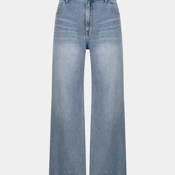 [BUNJANG] NOICE M Washed Straight Jeans Blue / (L) 노이스 M 워시드 스트레이트 진 블루