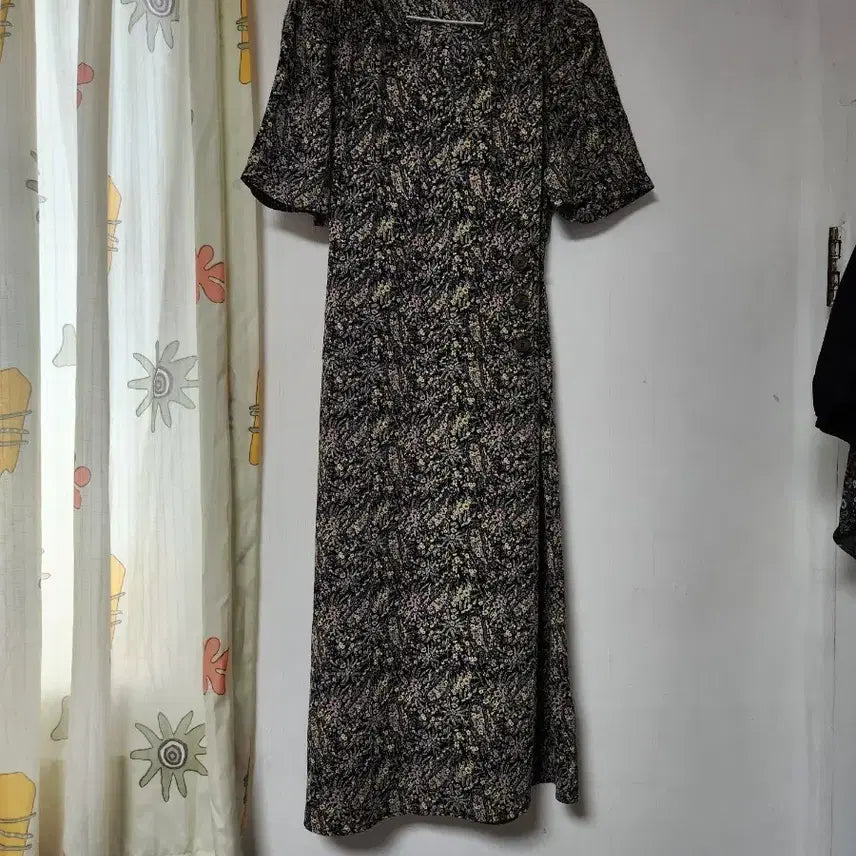 [BUNJANG] 8 Seconds Floral Pattern Long Dress / 에잇세컨즈 플라워 패턴 롱 원피스 S