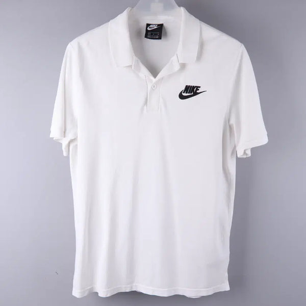 [BUNJANG] Nike Matchup Short Sleeve Polo Shirt White (M) / 나이키 반팔 매치업 반팔 카라티 화이트 (M)