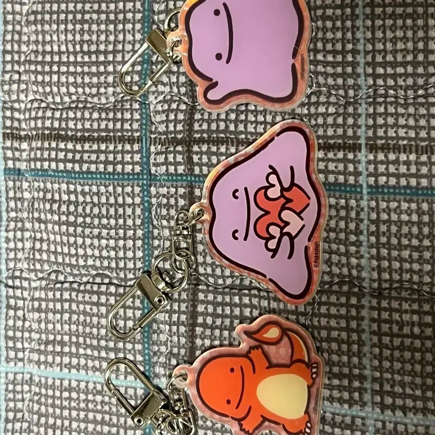 [BUNJANG] Pokemon Metamon Acrylic Keyring Set / Cu 포켓몬스터 메타몽 아크릴 키링