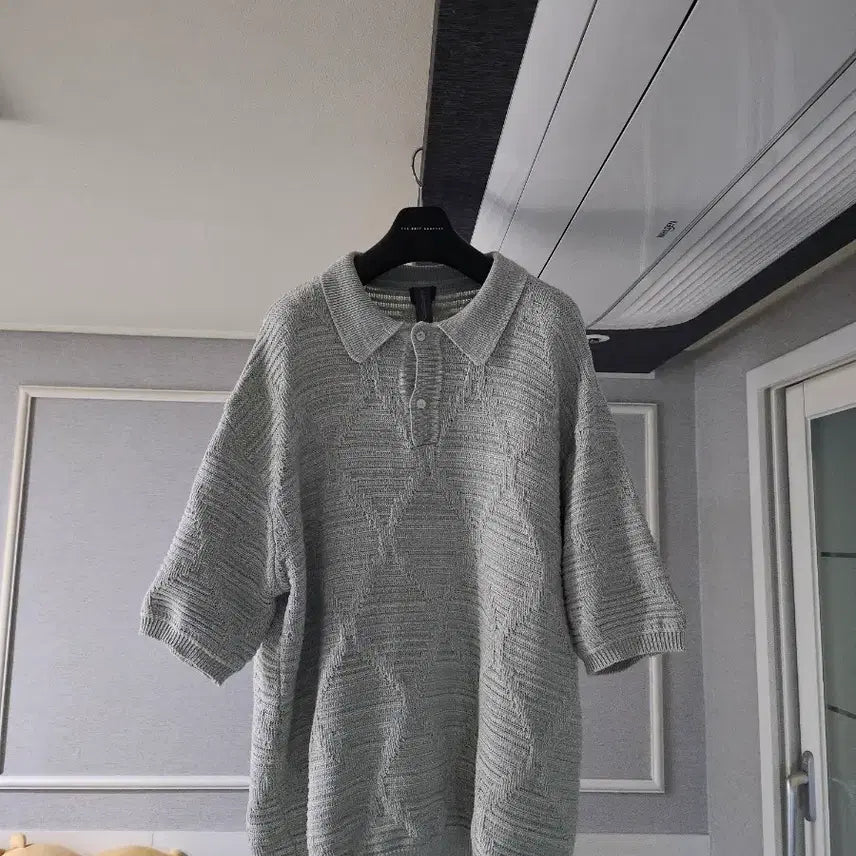[BUNJANG] Unaffected Knit Short Sleeve Polo T-shirt (L) / [거의 새것] 언어펙티드 니트 반팔 폴로 티셔츠 L