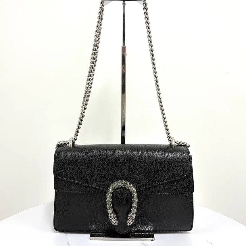 [BUNJANG] Gucci Dionysus Chain Shoulder Bag Black / [100%정품] 구찌 디오니소스 체인 숄더백 블랙 (400249)