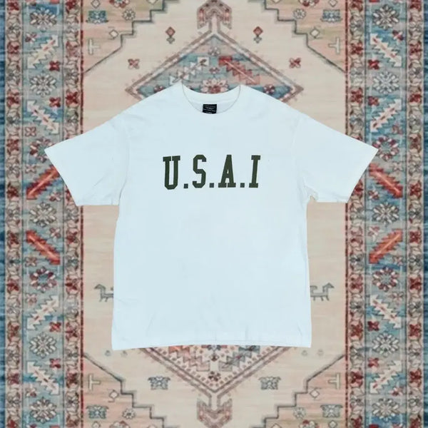 [BUNJANG] USA.I White T-Shirt (XL) / USA.I 반팔 티셔츠 화이트 (XL)