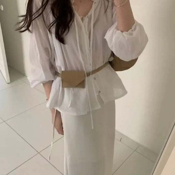 [BUNJANG] PYT Shirring Blouse / pyt 프영띵 셔링 블라우스