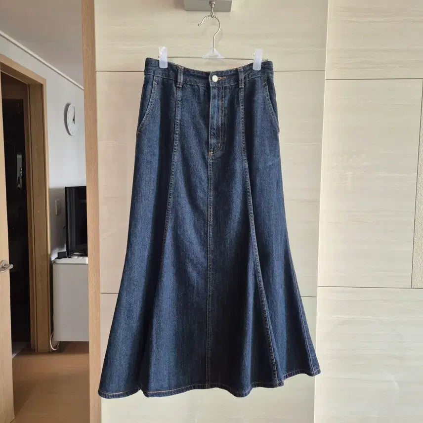 [BUNJANG] GU Denim Long Skirt / GU 데님 롱 스커트