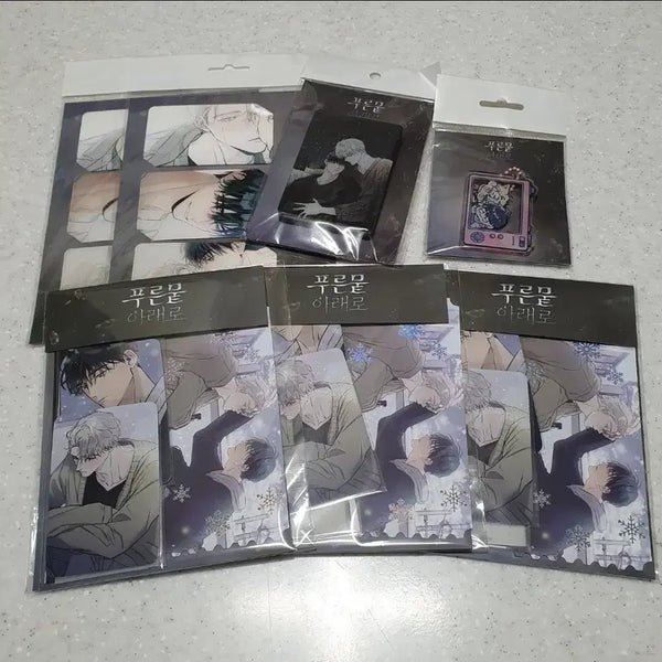 [BUNJANG] Toonique Acrylic Glitter Keyring Photocard Package Set / 투니크 푸른 뭍 아래로 아크릴 글리픽 키링 포토카드 포카 패키지 세트