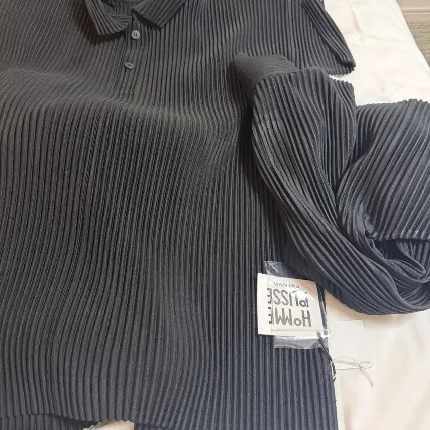 [BUNJANG] Homme Plissé Issey Miyake Monthly 6 Polo T-Shirt / (4/3)옴므플리세 먼슬리 6월 폴로 반팔 티셔츠 카라티