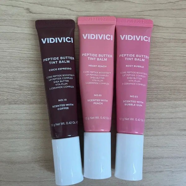 [BUNJANG] VIDIVICI Peptide Butter Tint Balm 3-Piece Bundle Set / 비디비치 펩타이드 버터 틴트밤 3종 일괄판매