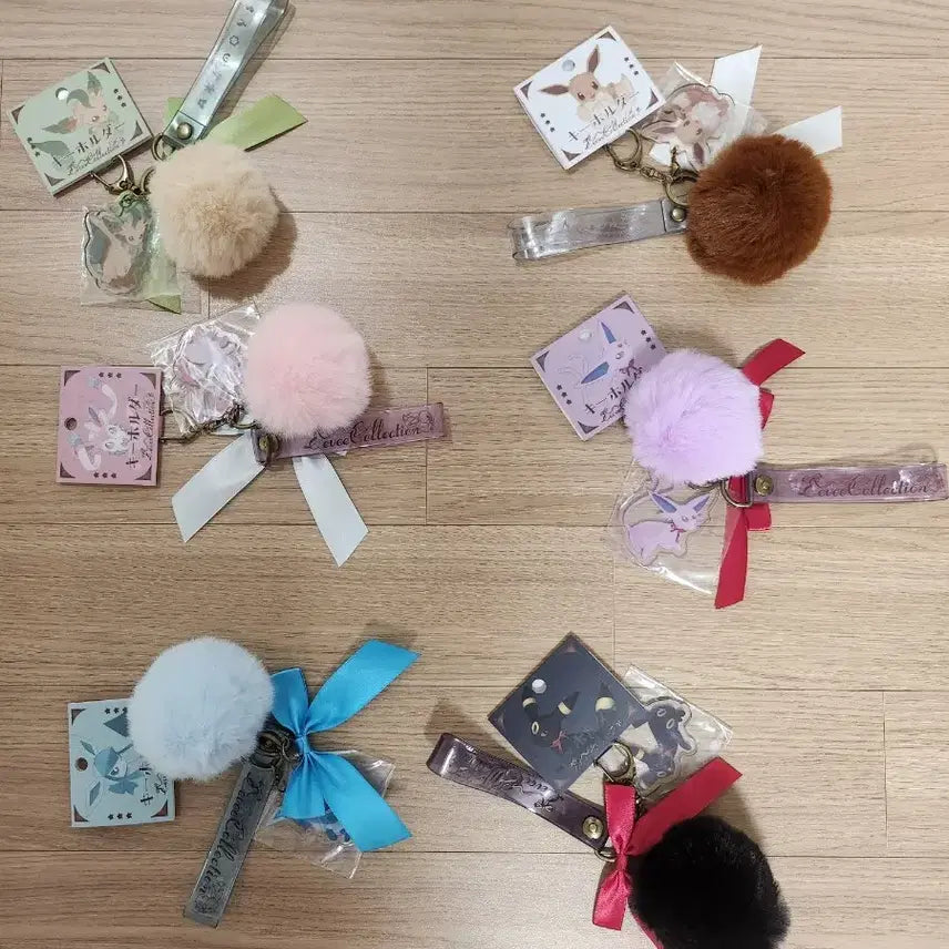 [BUNJANG] Pokemon Eeveelutions Acrylic Keyring Strap / 포켓몬 이브이 컬렉션 아크릴 키링 스트랩 포레스트 님피아 이브이