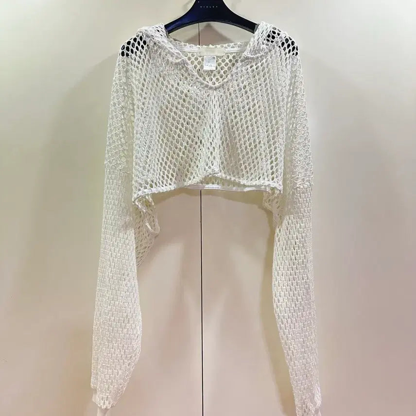 [BUNJANG] Theilma Crop Hooded Top / 더일마 크롭 후드 탑
