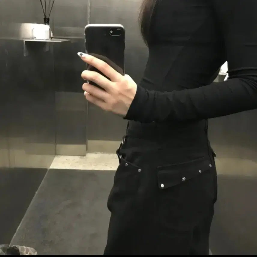 [BUNJANG] Ablley Star Black Wide Cotton Pants / (에이블리) 스타 블랙 와이드 코튼 팬츠