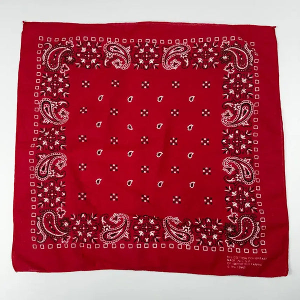 [BUNJANG] Vintage Paisley Bandana (Made in USA) / 빈티지 페이즐리 반다나 Made in USA (colorfast)