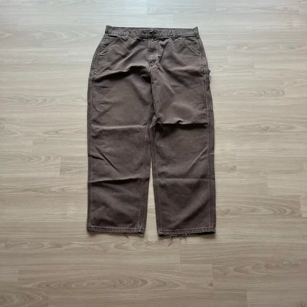 [BUNJANG] Carhartt Carpenter Pants Brown / [38] 올드 칼하트 카펜터팬츠 브라운