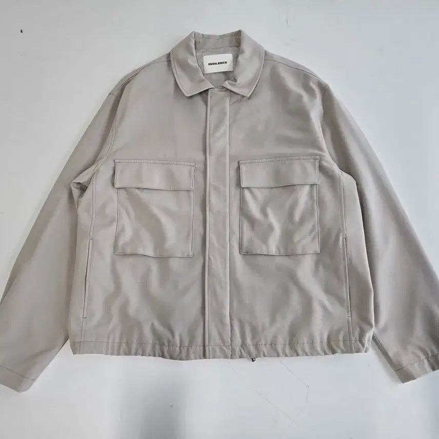 [BUNJANG] INSILENCE Blouson Jacket Beige L / 인사일런스 블루종자켓 베이지 L