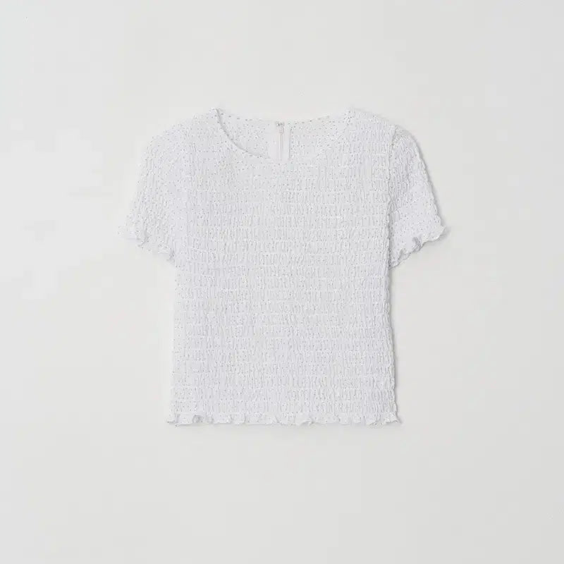 [BUNJANG] Atelier Edition Smocked Sleeve Blouse / 아뜰리에에디션 스모크 슬리브 블라우스 Smocked Sleeve