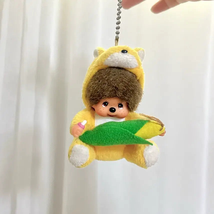 [BUNJANG] Classic Mini Monchhichi Hokkaido Limited Edition Fox Monchhichi Keychain Doll / 고전 미니 몬치치 키링 훗카이도 지역한정 여우 몬치치 인형