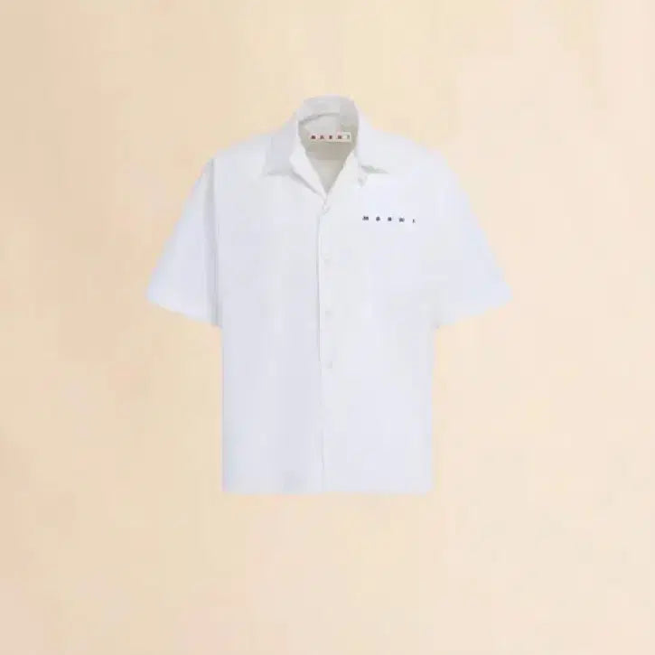 [BUNJANG] Marni Hidden Logo Bowling Shirt White Size 52 / 마르니 히든 로고 볼링 셔츠 화이트 52