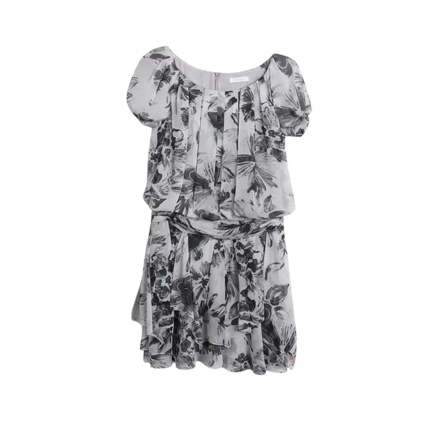 [BUNJANG] Anibef Short Sleeve Chiffon Summer Dress / 여성85/ 아니베에프 쉬폰 반팔 여름 정장 원피스 GY 37-37