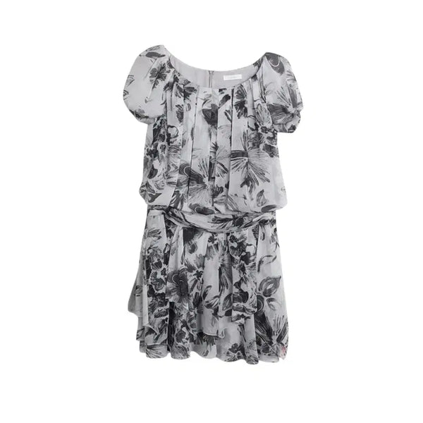 [BUNJANG] Anibef Short Sleeve Chiffon Summer Dress / 여성85/ 아니베에프 쉬폰 반팔 여름 정장 원피스 GY 37-37