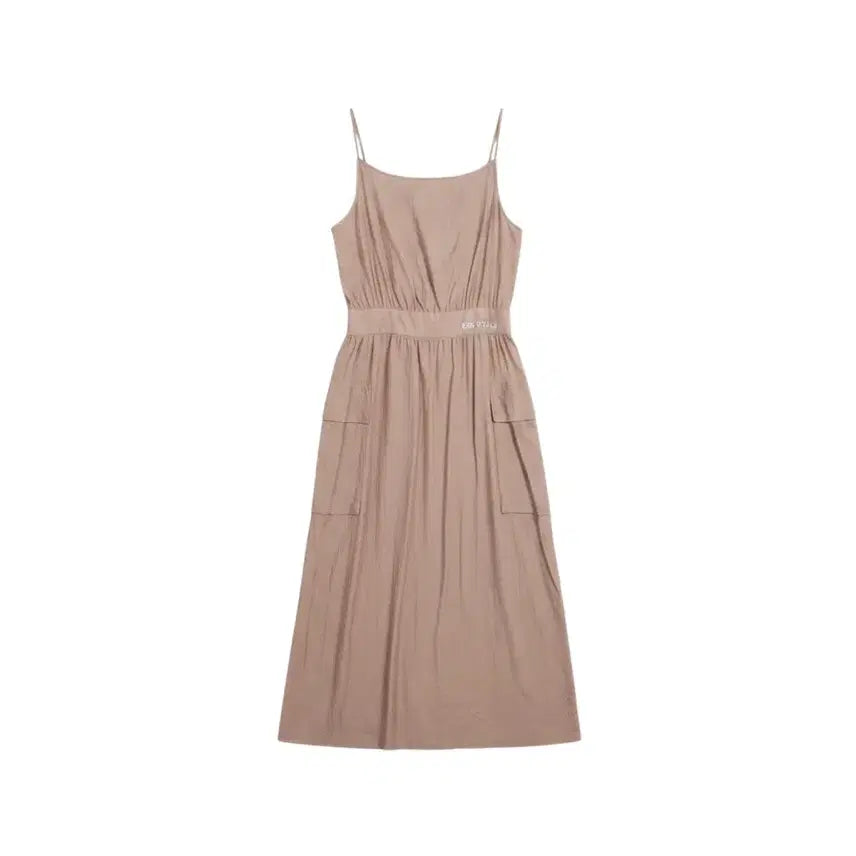[BUNJANG] ENC Nylon Sleeveless Long Dress - Size 66 / 여성66/ ENC 이엔씨 나일론 민소매 롱원피스 BG 37-41