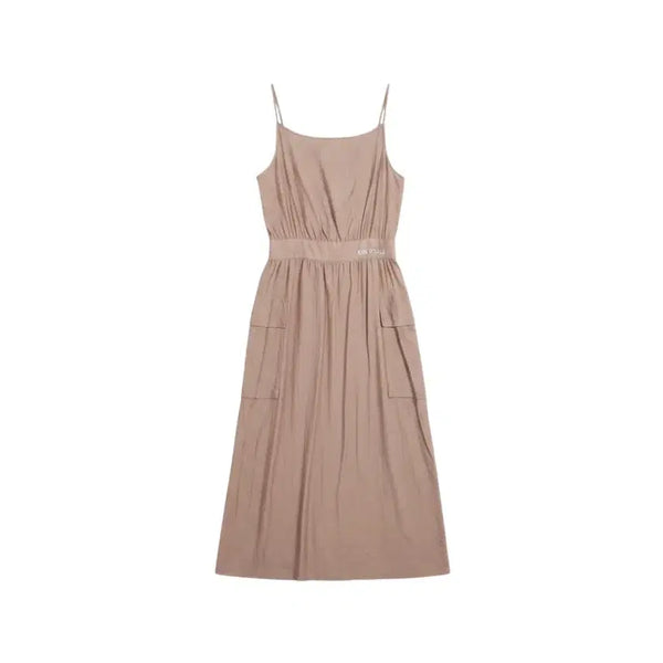 [BUNJANG] ENC Nylon Sleeveless Long Dress - Size 66 / 여성66/ ENC 이엔씨 나일론 민소매 롱원피스 BG 37-41