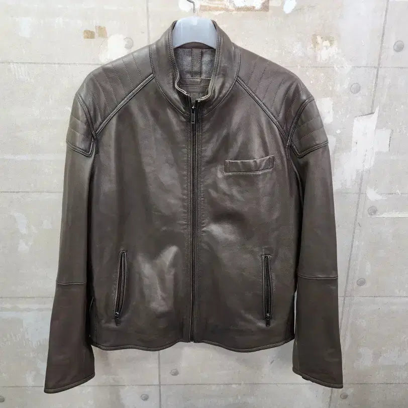 [BUNJANG] Wermo Men's Genuine Lambskin Blouson Jumper Size 100 / (100)워모 정품 남성 양가죽 블루종 점퍼/100/상태우수