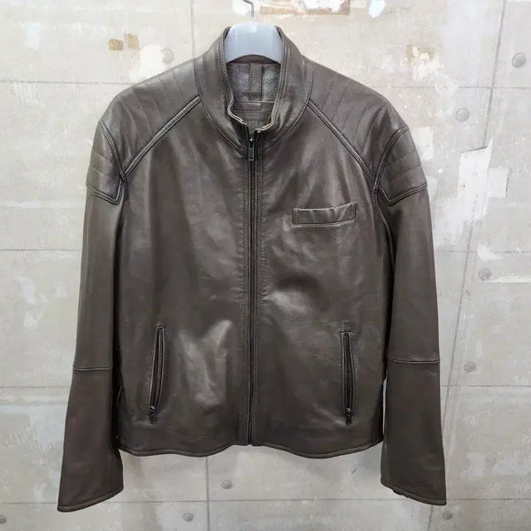 [BUNJANG] Wermo Men's Genuine Lambskin Blouson Jumper Size 100 / (100)워모 정품 남성 양가죽 블루종 점퍼/100/상태우수