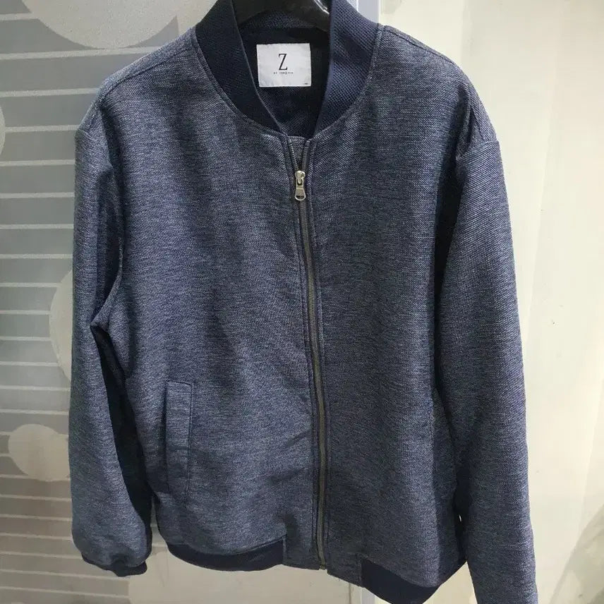 [BUNJANG] Men's Mesh Blouson Jacket - Navy / 남성 메쉬    블루종 자켓   네이비 110