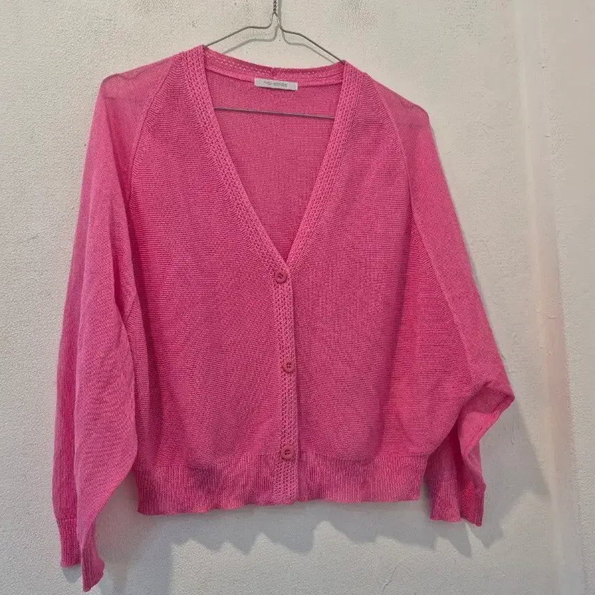 [BUNJANG] Pink Cardigan / 핑크색 가디건 가43