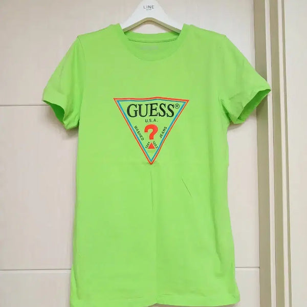 [BUNJANG] GUESS Short Sleeve T-Shirt (Size S) / 2회착용) GUESS 상콤 티셔츠