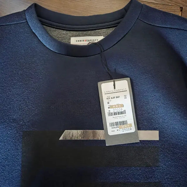 [BUNJANG] Chriss Christy Navy Sweatshirt / 크리스크리스티 맨투맨 95
