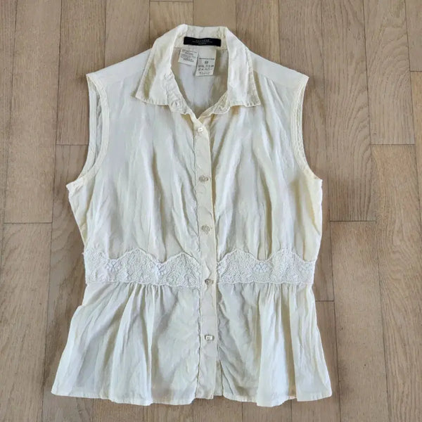 [BUNJANG] Max Mara Weekend Linen Sleeveless Blouse / MaxMara 위켄드 여성 M 린넨 민소매 블라우스