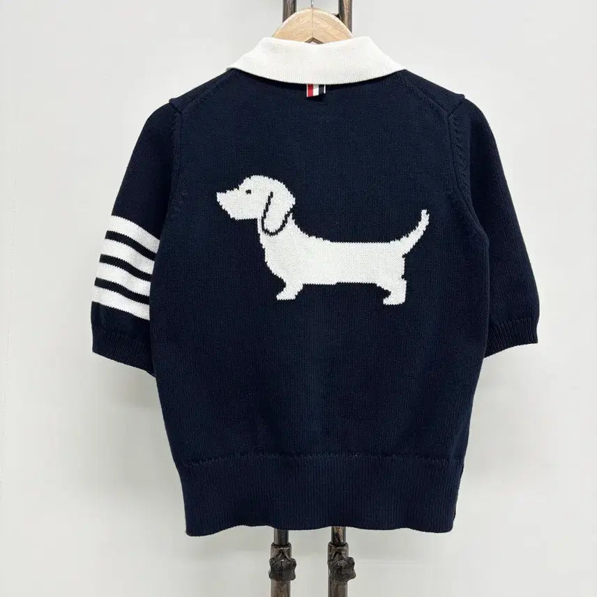[BUNJANG] Thom Browne Hector Knit Polo Shirt Navy Size 38 / [38]톰브라운 헥터 니트 카라티