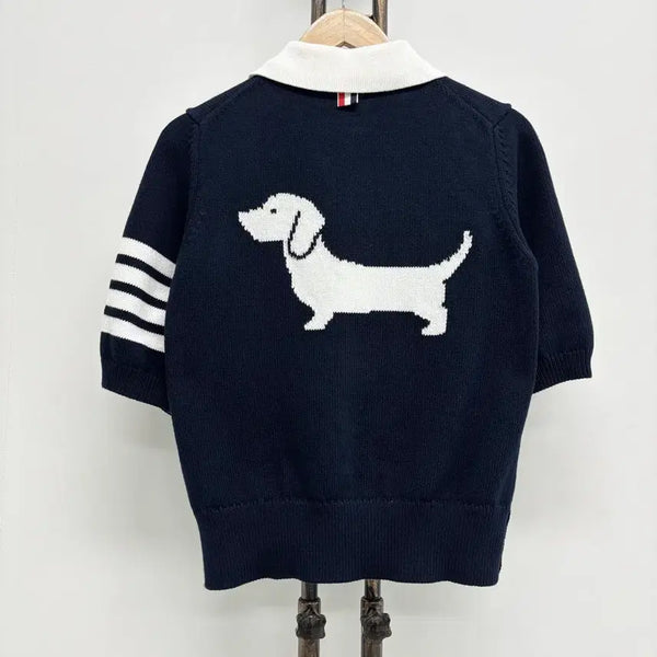 [BUNJANG] Thom Browne Hector Knit Polo Shirt Navy Size 38 / [38]톰브라운 헥터 니트 카라티
