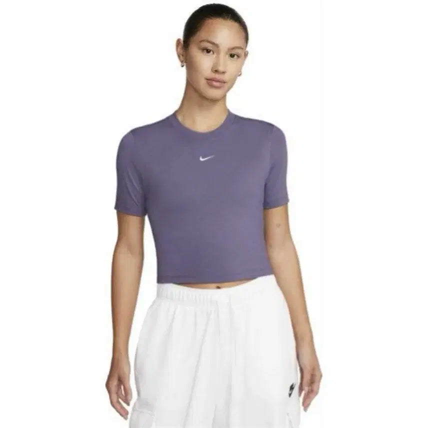[BUNJANG] Nike Crop T-shirt Purple L / (새상품) 나이키 크롭 반팔티 퍼플 보라 L