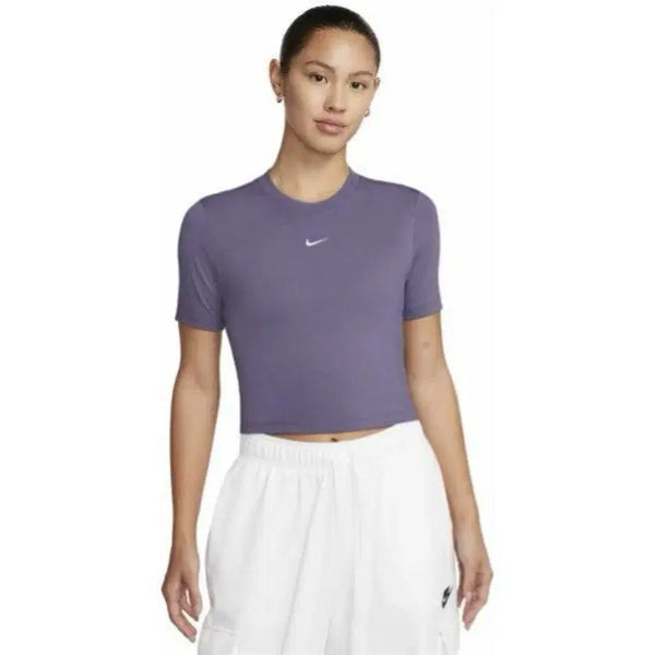 [BUNJANG] Nike Crop T-shirt Purple L / (새상품) 나이키 크롭 반팔티 퍼플 보라 L