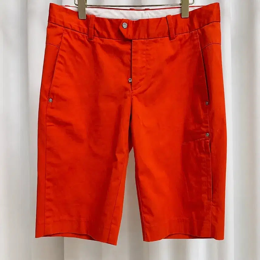 [BUNJANG] RLX Ralph Lauren Golf Women's 5-Length Pants Red Size 2 (S) / (새상품급) RLX 랄프로렌 골프 여성 5부 팬츠 2(S) / 44~55 추천 / 레드