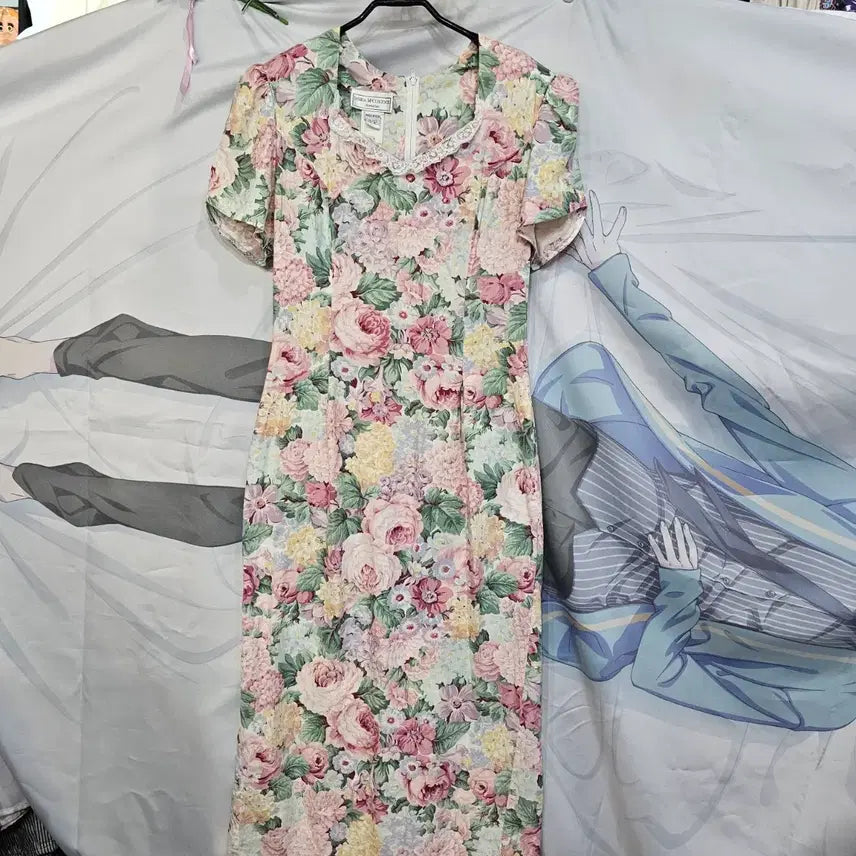 [BUNJANG] American Vintage Floral Long Dress / 거니섹  미국 빈티지  플로럴  원피스