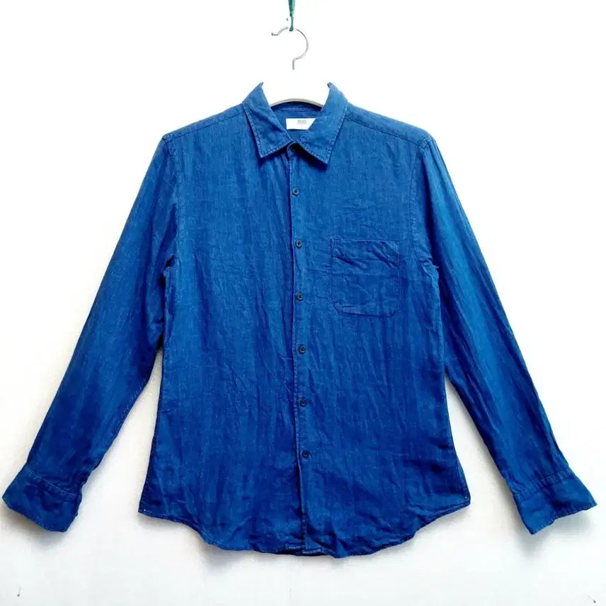 [BUNJANG] Uniqlo Men's Linen Shirt (Size L, Fits 95-100) / 유니클로 남성린넨셔츠95-100 린넨 남방