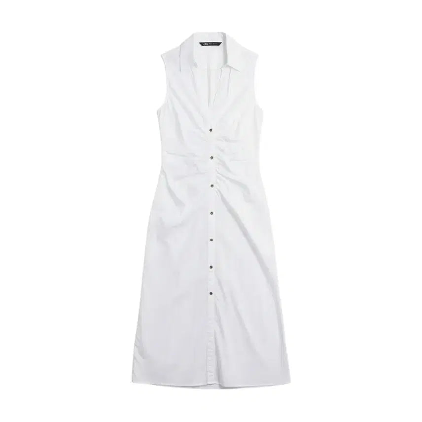 [BUNJANG] Zara Sleeveless Backless Dress Resort Look / 여성S/ 자라 민소매 뒷반전 원피스 휴양지 여행룩 WT 37-52
