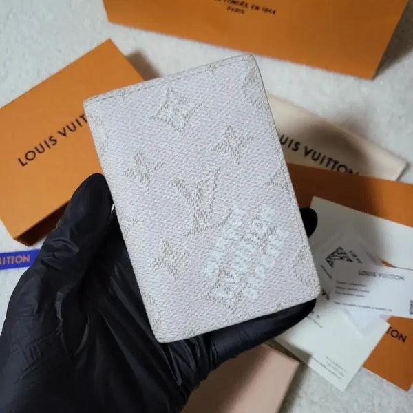 [BUNJANG] Louis Vuitton Monogram Heritage Organizer Card Holder Off White / [신형/새상품급] 루이비통 헤리티지 오거나이저 카드지갑 오프화이트
